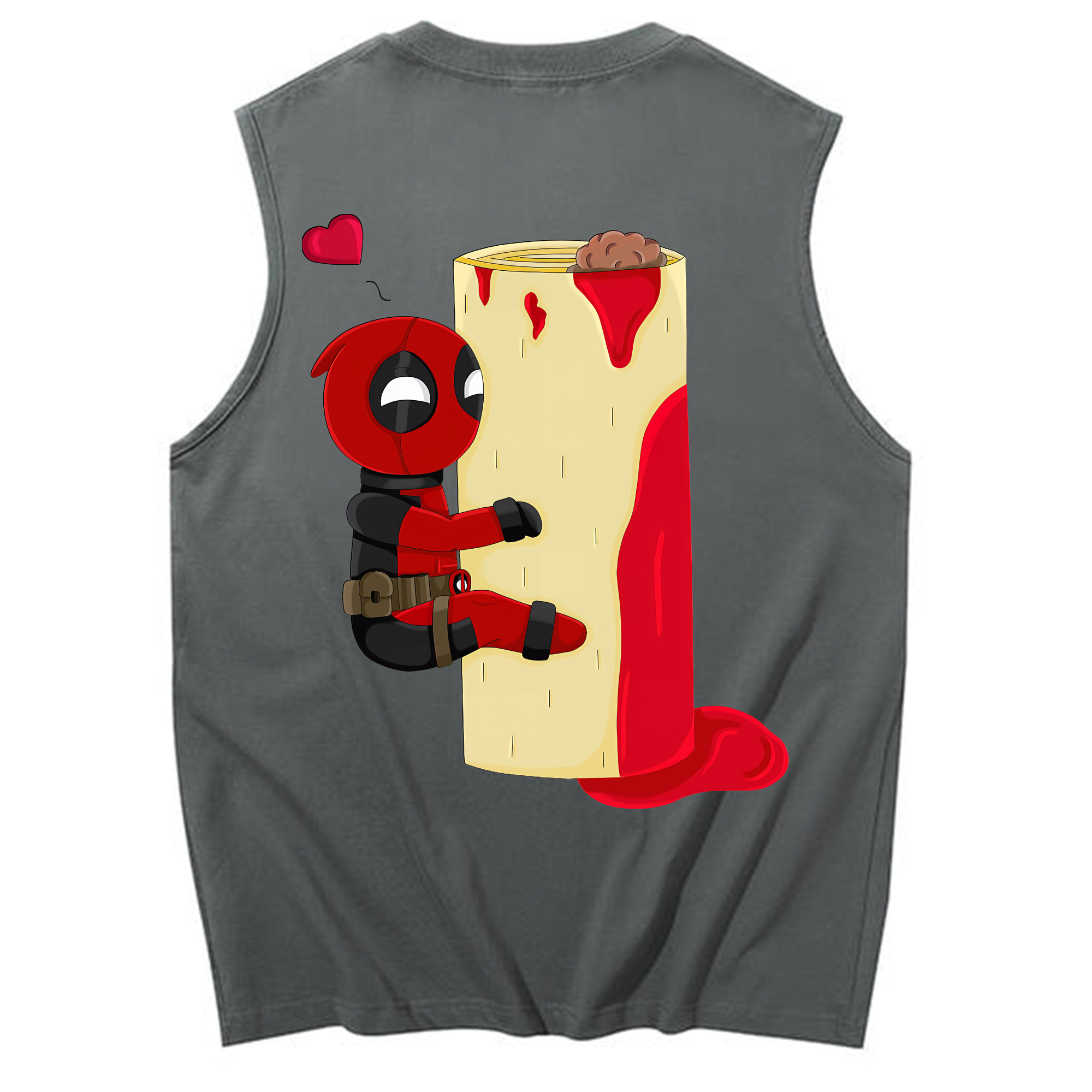 （画像用） Deadpool デッドプール コットン100％タンクトップ（背面プリント）